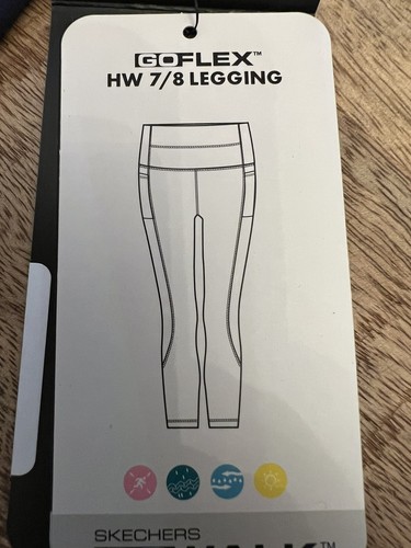 Skechers Go Walk New Women's Leggings High Waisted Activewear in NAVY - (MEDIUM) - Picture 10 of 16