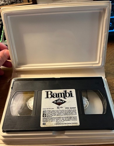 RARE WALT DISNEY BLACK DIAMOND CLASSIC VHS “101 DALMATIONS” 1263/BAMBI VHS - Picture 3 of 6