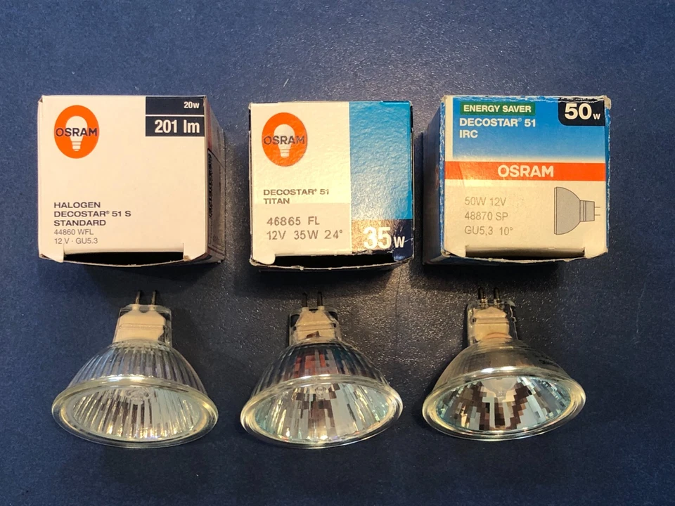 OSRAM Decostar 51 S  ES TITAN IRC Halogen 12V LAMPE  10-60° 20 35 50 65W DIMMBAR - Bild 2 von 4