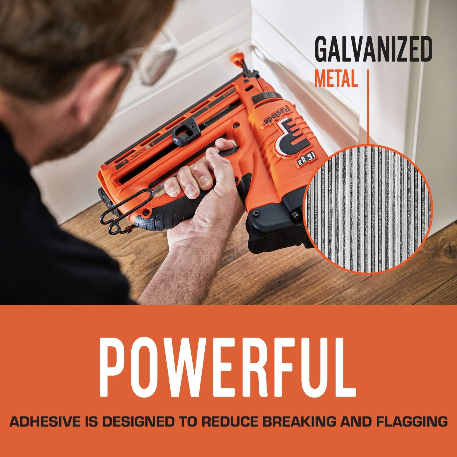 Paslode, Finishing Nail, 650047, 20 Degree Angled Galvanized, 16 Gauge, 2,000...