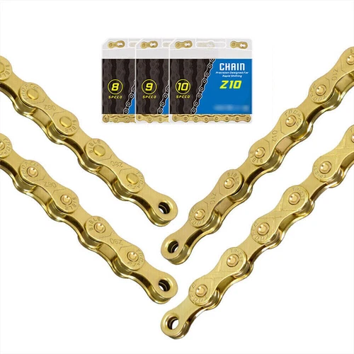 6/7/8/9/10 Speed MTB Bicycle Chain Mountain Bike Chains Road Cycling Part Gold - Picture 8 of 13