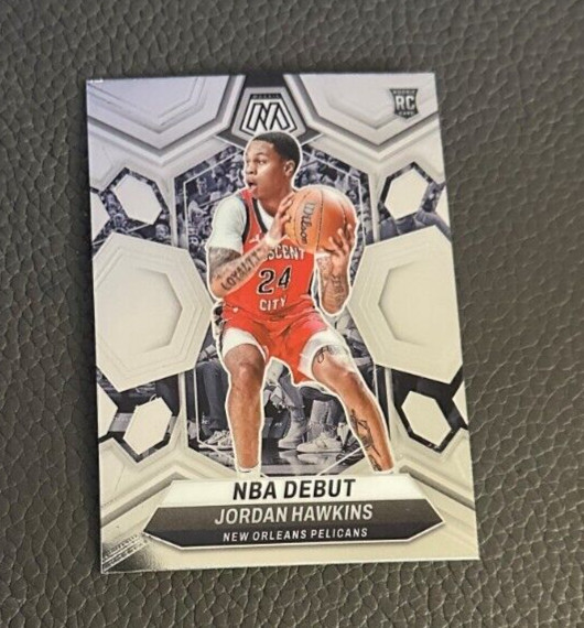 2023-24 Panini Mosaic Rookie Jordan Hawkins NBA Debut Silver Prizm Holo #253