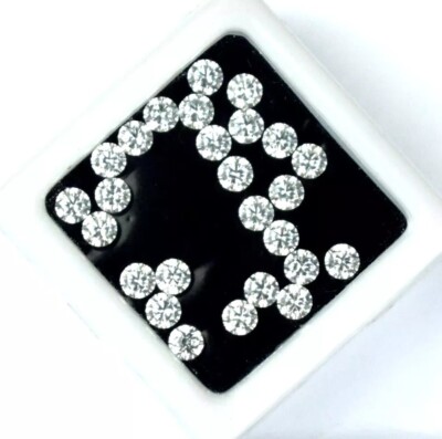 Superb Natural White Sapphire Lot Round Cut 10 Pcs Certified Loose Gemstone Lot