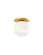 Image of Modern Design Gold Glass Ceiling Light 1 Bulb RD-0231
