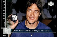 1997-98 Upper Deck #1 Teemu Selanne Anaheim Mighty Ducks Hockey Card HOF