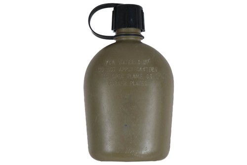 US Military 1 Quart Canteen Hard Plastic OD Green 1QT ALICE Cap Army Field Gear - Picture 5 of 13