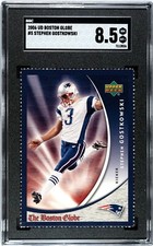 2006 Upper Deck Boston Globe #5 Stephen Gostkowski Rookie Card RC SGC 8.5 POP 1