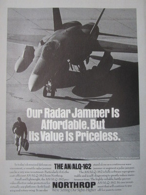 1992-1993 PUB NORTHROP ECM KONTINUIERLICHE WELLE RADAR STÖRSENDER AN/ALQ-162 CF-18 AD
