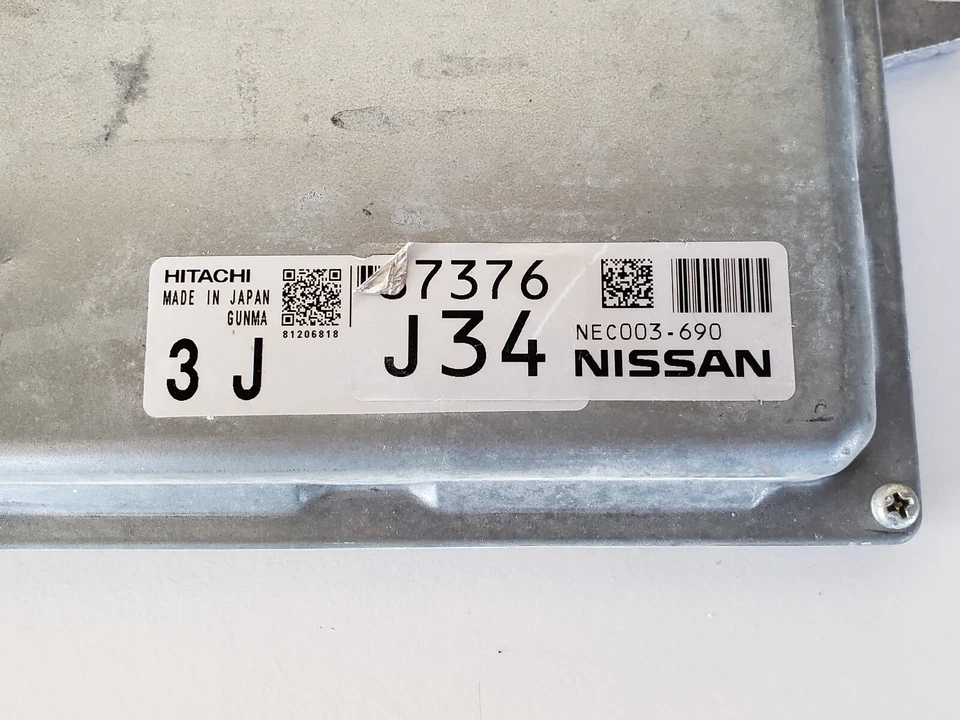 Nissan Murano NEC003-690 2012 computadora cerebro motor control ECU ECM EBX módulo Foto 2 de 4
