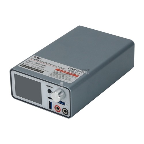 AiXun P2408S 24V 8A geregeltes Netzteil regelbares DC Netzteil mit Kabeln - Bild 8 von 9