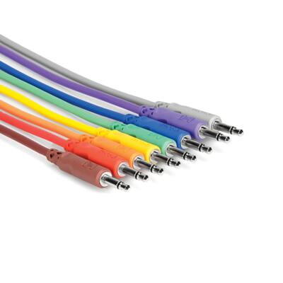 Hosa CMM-890 Eurorack Modular Patch Synth Cables 3.5mm 1/8'' TS to Same 3 ft