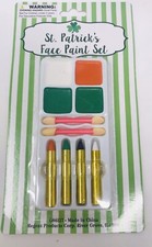 Irish Flag FacePaint Applicator Set St. Patrick s Day Make-up set