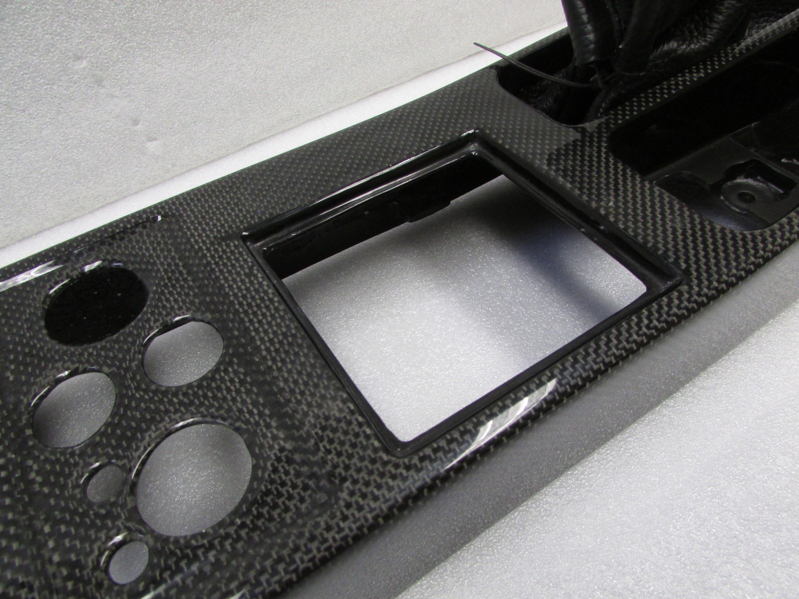 Ferrari F430, Upper Carbon Fiber Center Console, 1x1 Weave Pattern, New