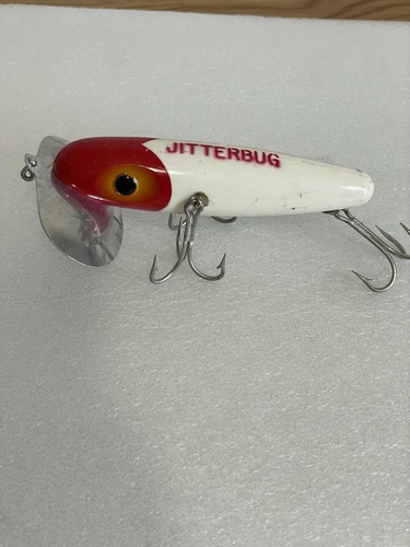 VINTAGE FRED ARBOGAST MUSKY JITTERBUG 3 HAKEN ANGELKÖDER SELTEN FISCH BARSCHKÖDER - Bild 10 von 18