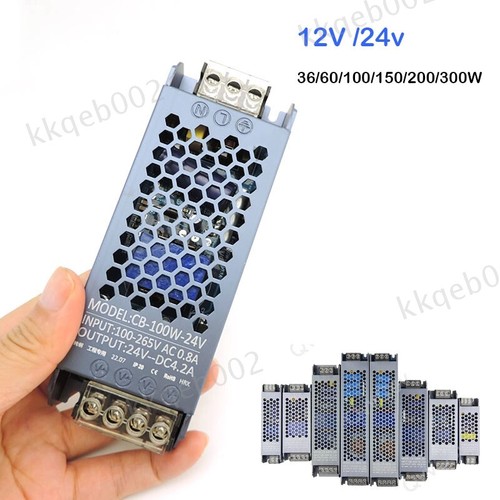 AC/DC 12V 24V LED Driver Transformer 36w 60W 100W 200W 300W 400W Power Supply - Picture 1 of 18