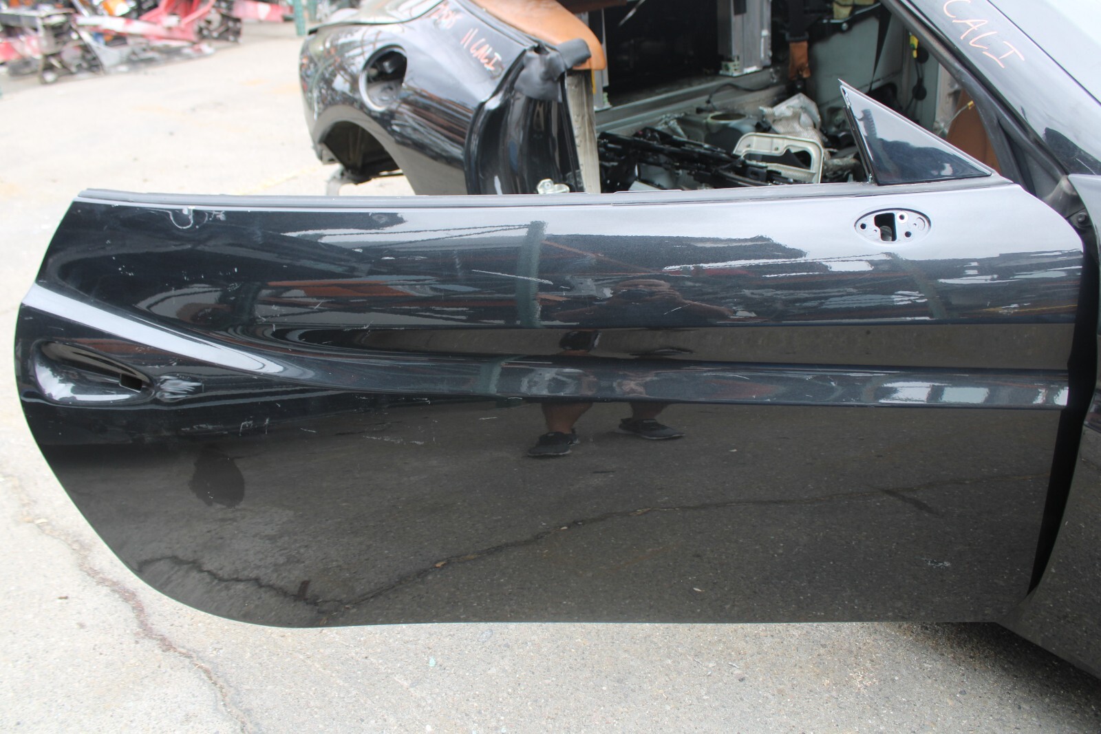 Ferrari California, RH, Right, Front Door Shell, Black, Dented, Used P/N 8131651