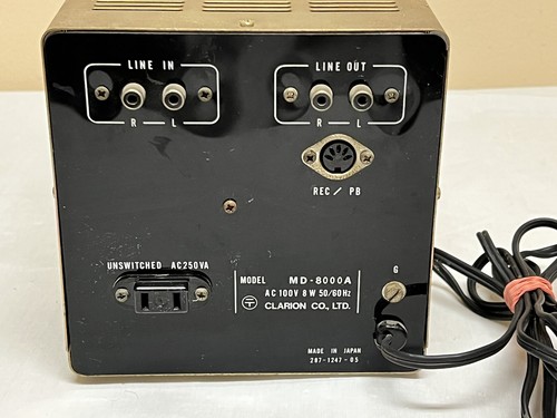 Cassettiera vintage Clarion MD-8000A - ULTRA RARA - SI ACCENDE - Foto 5 di 11