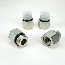 Parker Straight Port Adapter 12-10 F50G5-S 1-1/16" M ORB x 7/8" F ORB Lot of 4