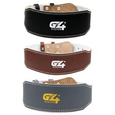 Leather Weight Lifting Belts 4" Gym Fitness Bodybuilding Heavy Workout Support