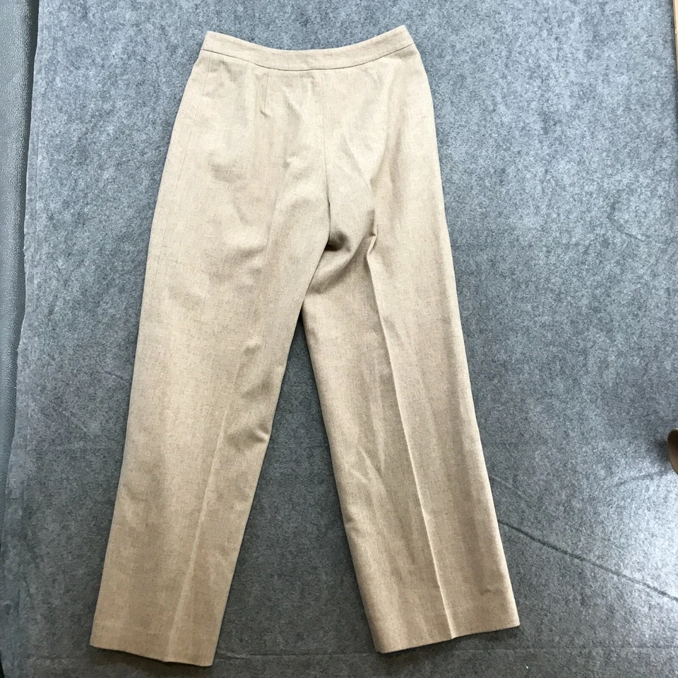 Pantalones Rena Rowan para mujer talla 10 pantalón tostado mezcla de lana virgen elástico frente plano Foto 2 de 4