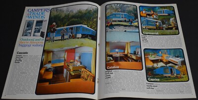 1968 Print Ad Trade Winds Campers Trailers Cascade Catalina Caprice Continental