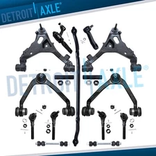 4WD Front Upper Lower Control Arms Tie Rods for F-150 F-250 Expedition Navigator
