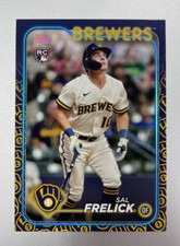 2024 TOPPS SERIES 1 #76 SAL FRELICK TEAM COLOR LOGO ROOKIE RC SP BREWERS