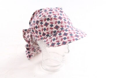 Antiguo Pañuelo De Algodón Con Visera Pañuelo Triangular Vintage - Imagen 1 de 4