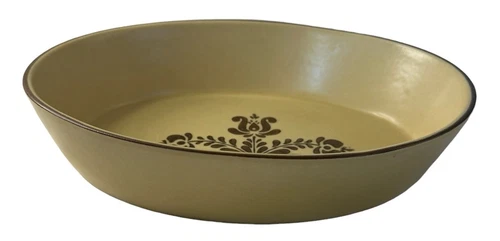 Vintage Pfaltzgraff Village Pattern Large Oval 10" Baking Dish/Baker #241 USA