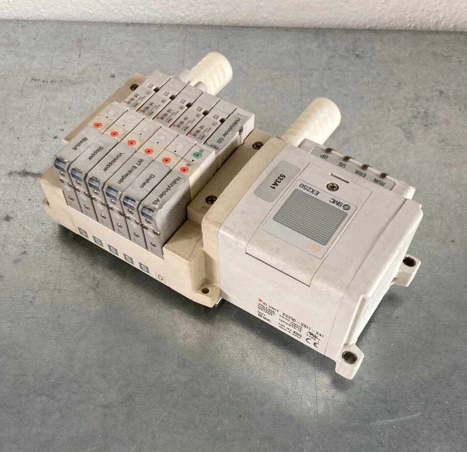 SMC SI UNIT EX250-SBI1-X41 + 6x SV1100-5FU Ventilinsel Pneumatikventil - Bild 3 von 4