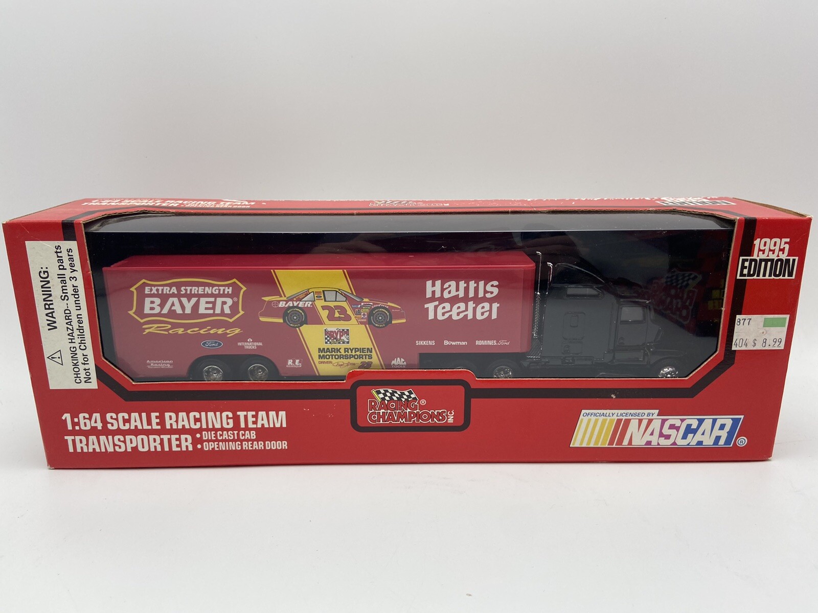 Racing Champions 1995 Edition Racing Team Transporter Bayer Racing 1/64 ...