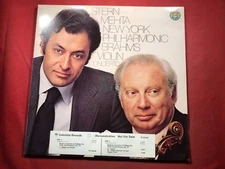Z1-36 STERN METHA NEW YORK PHILHARMONIC Brahms Violin Concerto WHITE LABEL PROMO