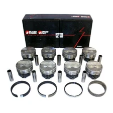 SPEED PRO Hypereutectic .125 Dome Pistons Set/8+CAST Rings Chevy SB 350 5.7L STD