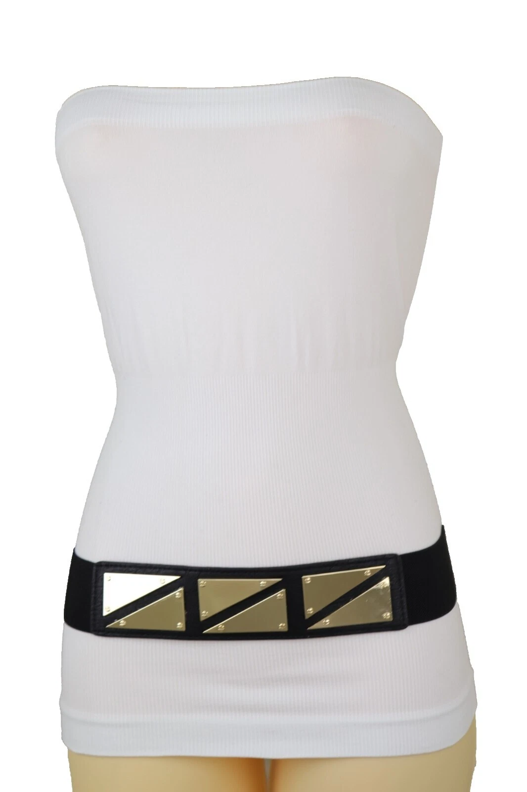 Cinturones Geométrico Negro para Mujeres