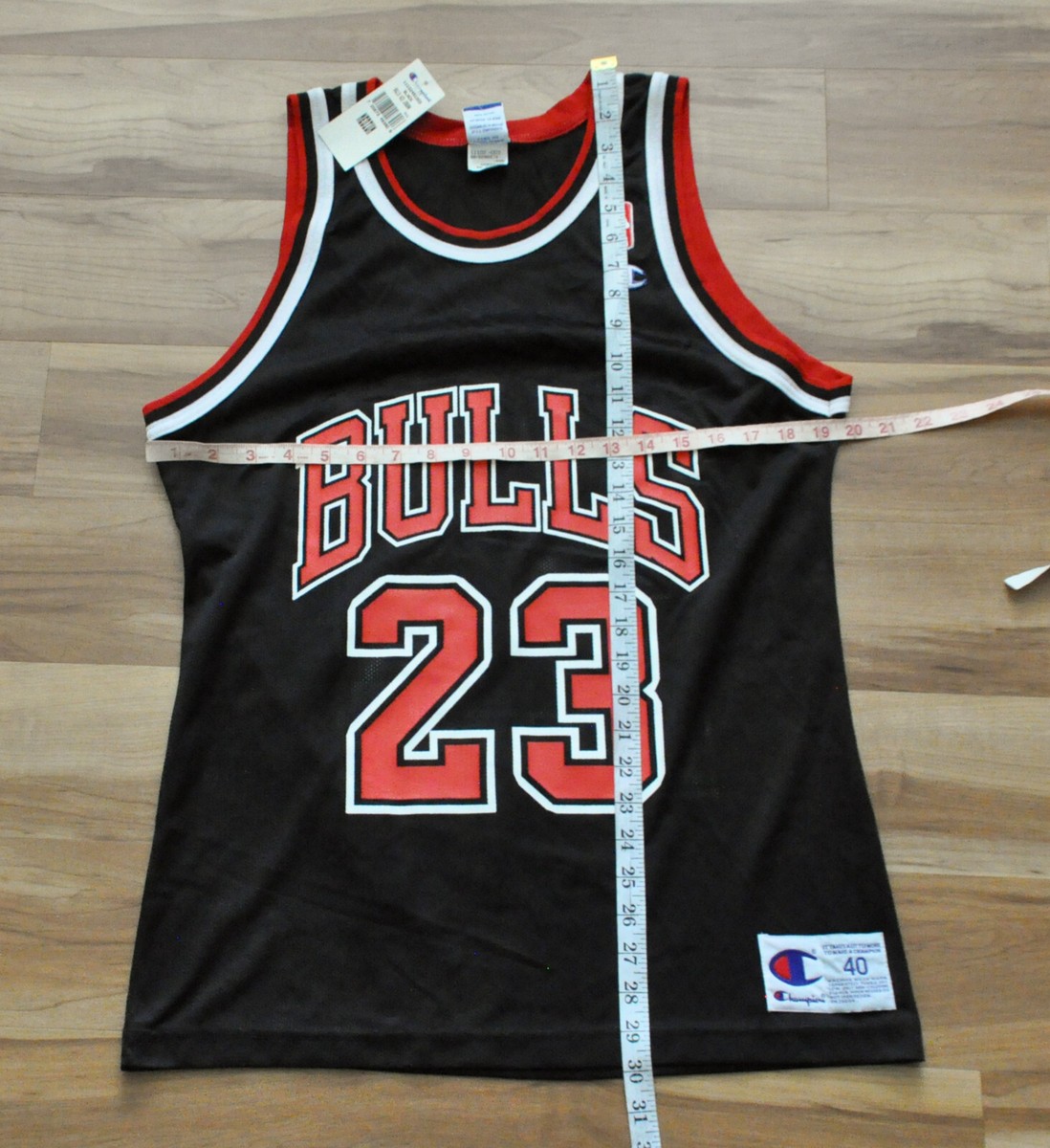 Michael Jordan #23 Chicago Bulls Champion Jersey Black NBA