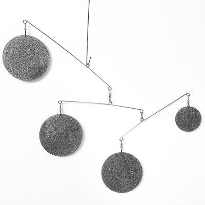 The Atomic Mobile - Silver Glitter DIY Kit Colorful Home Decor - MCM Modern