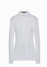 Dolce & Gabbana Chemise Coton Blanc Manches Longues Col Chemisier IT36/ US2/ XS