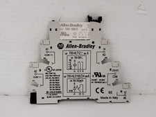 ALLEN BRADLEY 700-HLT1Z12 INTERFACE MODULE 12V DC 6A W/700-TBR12 RELAY SER A NNB