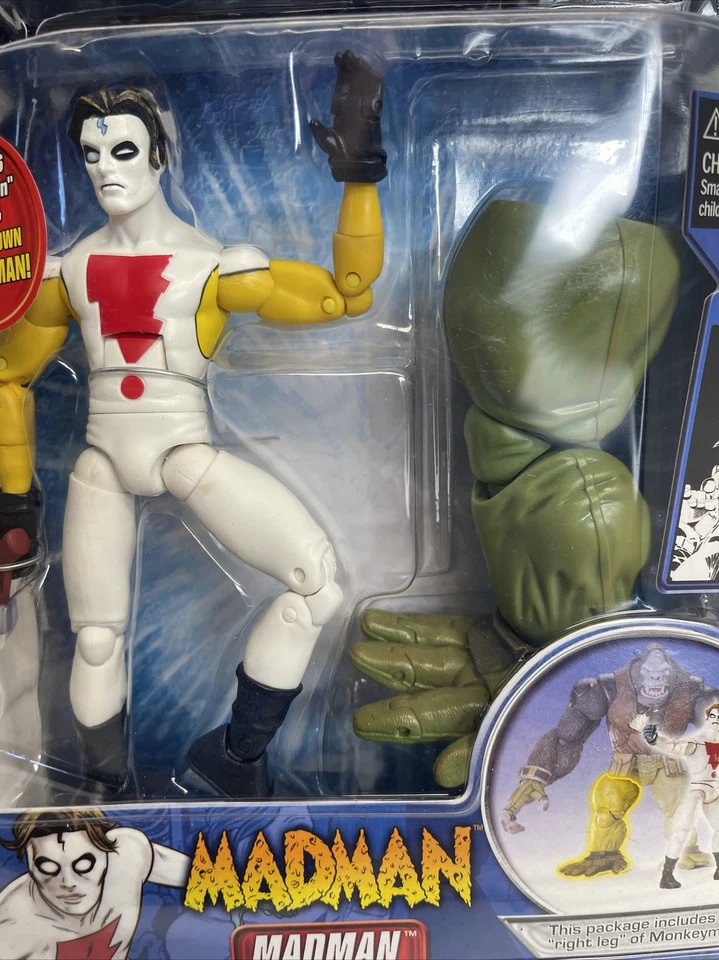 Figura de acción Legendary Comic Book Heroes 6” MADMAN MonkeyMan BAF NUEVO Foto 2 de 4