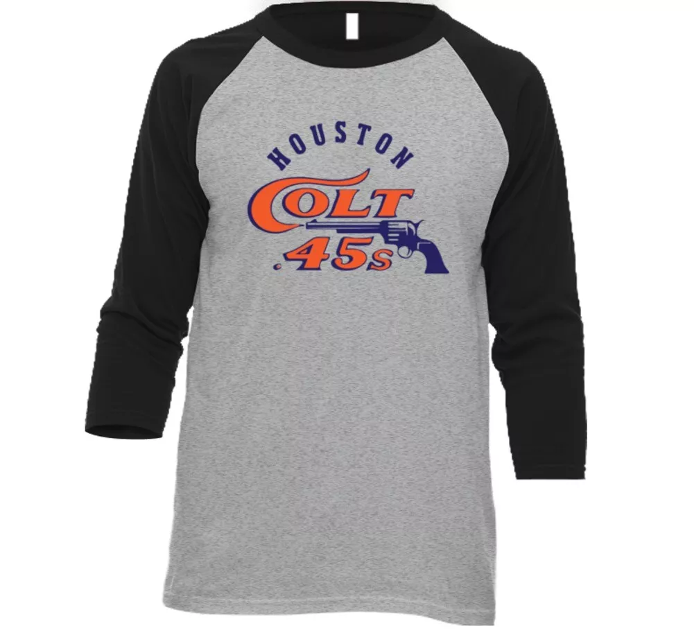 Houston Colt 45s Retro Baseball Team Baseball Raglan T Shirt