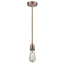 Innovations Whitney Bare Bulb Mini Pendant, AC/Copper - 100AC-10CR-0AC