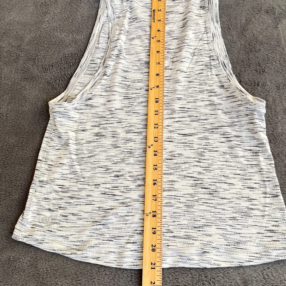 Lululemon Cardio Squad 运动版型背心老虎太空灰染料女式 6 码 — 第 4/4 张图片