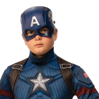 Rubie s | Marvel Avengers Endgame | Captain America Steve | Halbmaske für Kinder