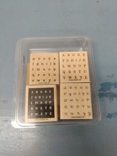 Stampin  Up Alphabits set of 4 stamps LL 