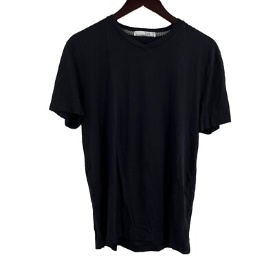 Splendid Mills Black Short Sleeve V Neck Tee Size Small