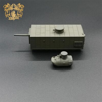 NEW Homemade 1/144 Russian Mendeleev Super Heavy Tank Painted