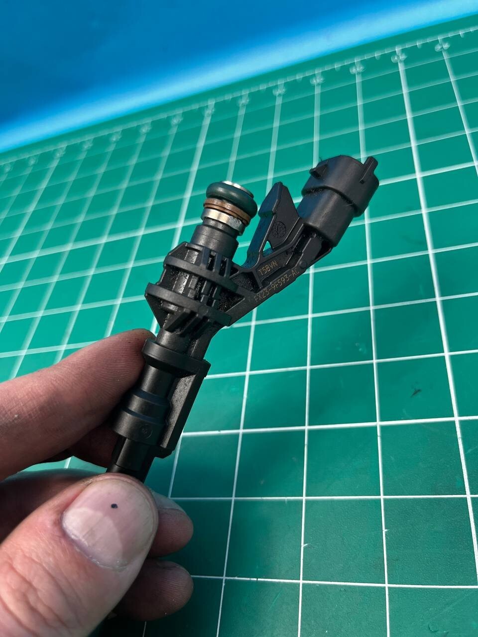 Ex23 9df 2013-15 JAGUAR XJ XF 3.0L ENGINE MOTOR FUEL PRESSURE INJECTOR OEM EX23 ...