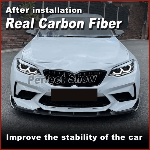 For BMW F87 M2 Competition 2018-2020 REAL Carbon Fiber Front Bumper Lip Spoiler - Picture 2 of 14