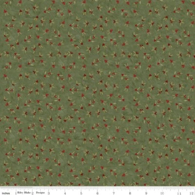 RILEY BLAKE FABRICS Naughty or Nice C16263 Green by Teresa Kogut for Riley Blake - by half-yard