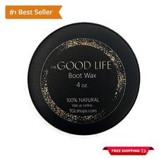 4 oz Luxury Beeswax Boot Wax: Natural Leather Care  Waterproofing Solution